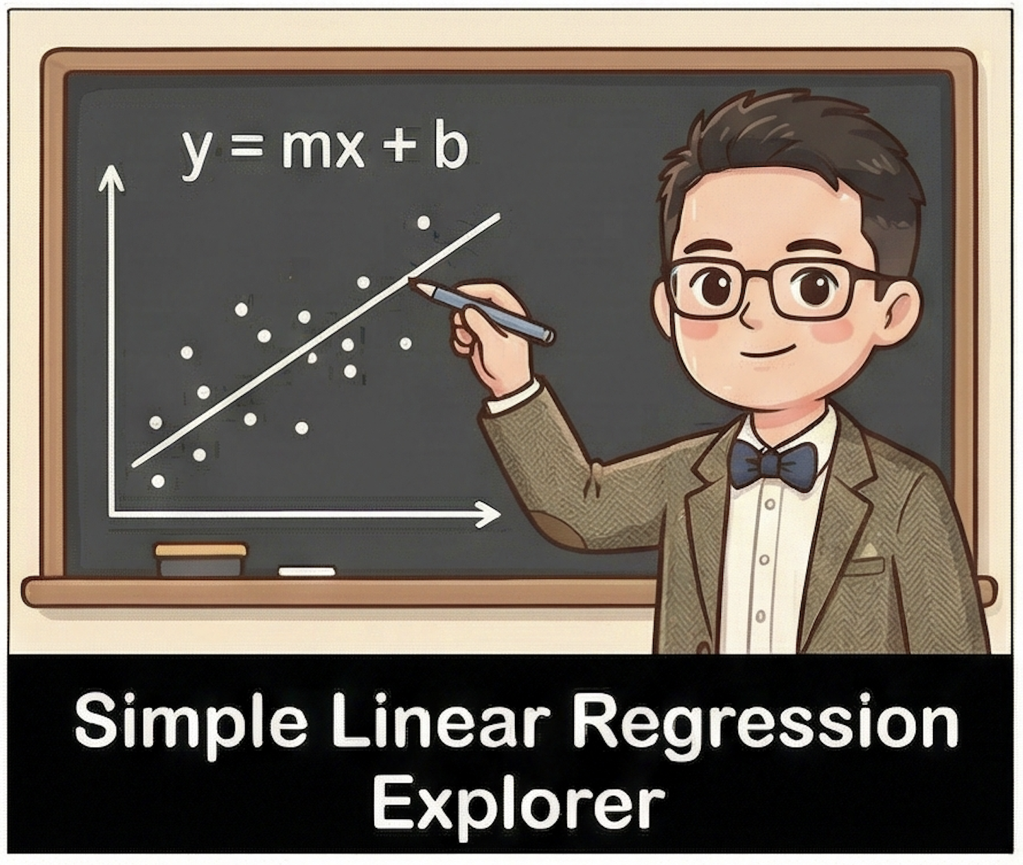 Simple linear regression explorer preview